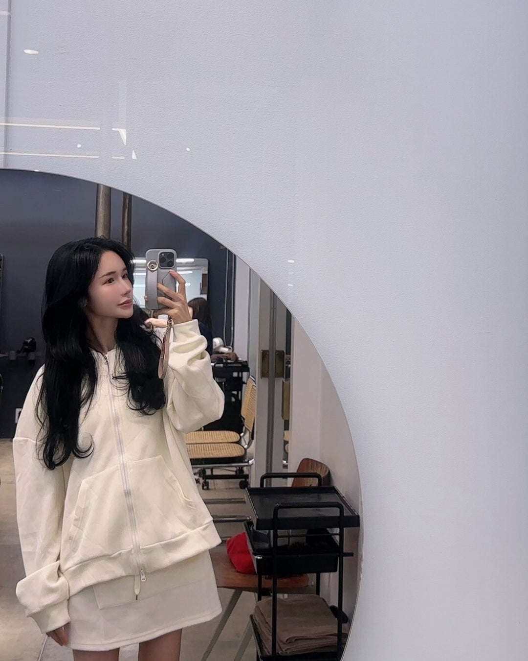 【Lグレー（パーカー）即日発送】ダンボールファブリックパーカーorスカート