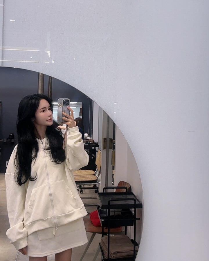 【Lグレー（パーカー）即日発送】ダンボールファブリックパーカーorスカート