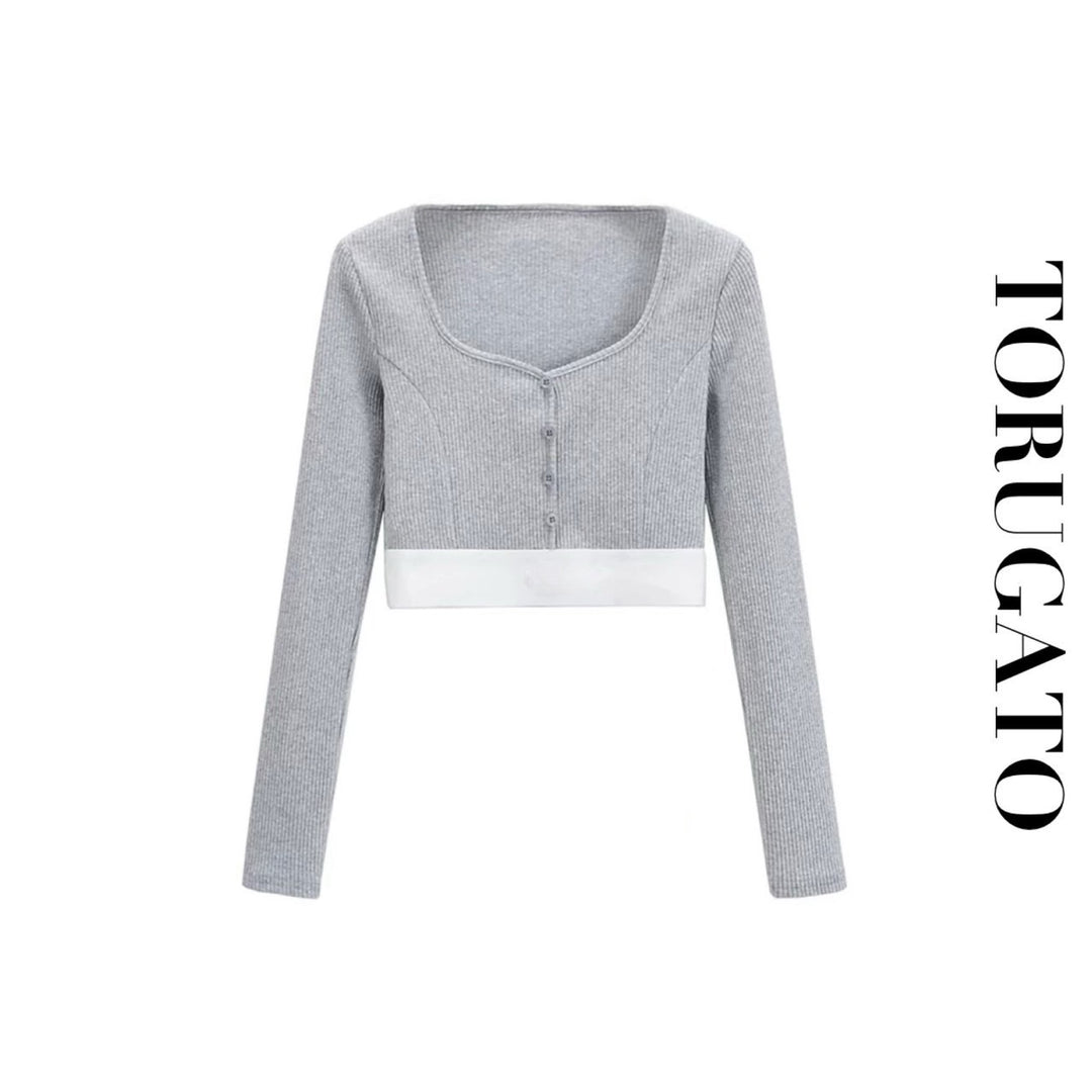 【Sグレー/Mブラック/S,Mホワイト即日発送】ショートテレコニットウエア