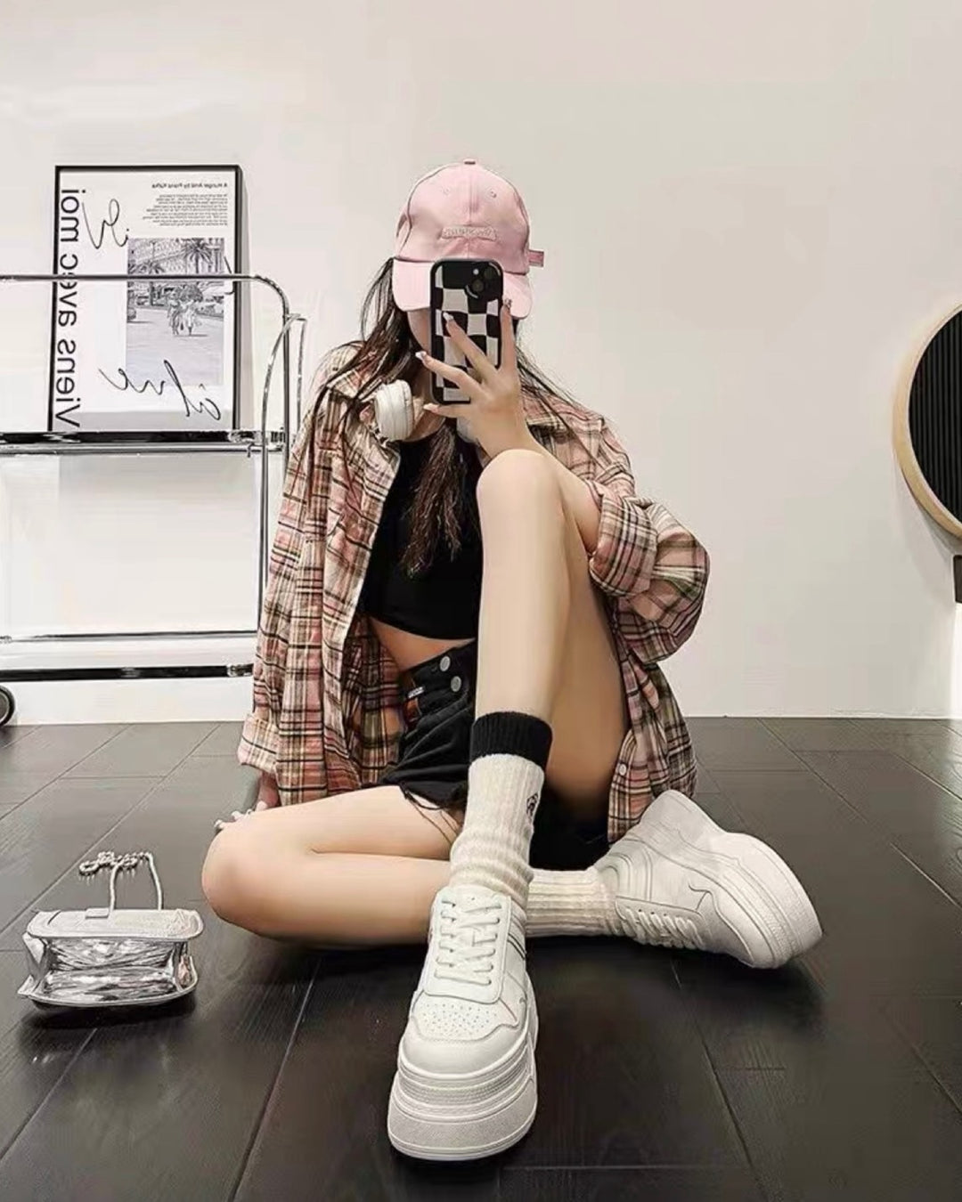 スタイルアップ厚底スニーカー