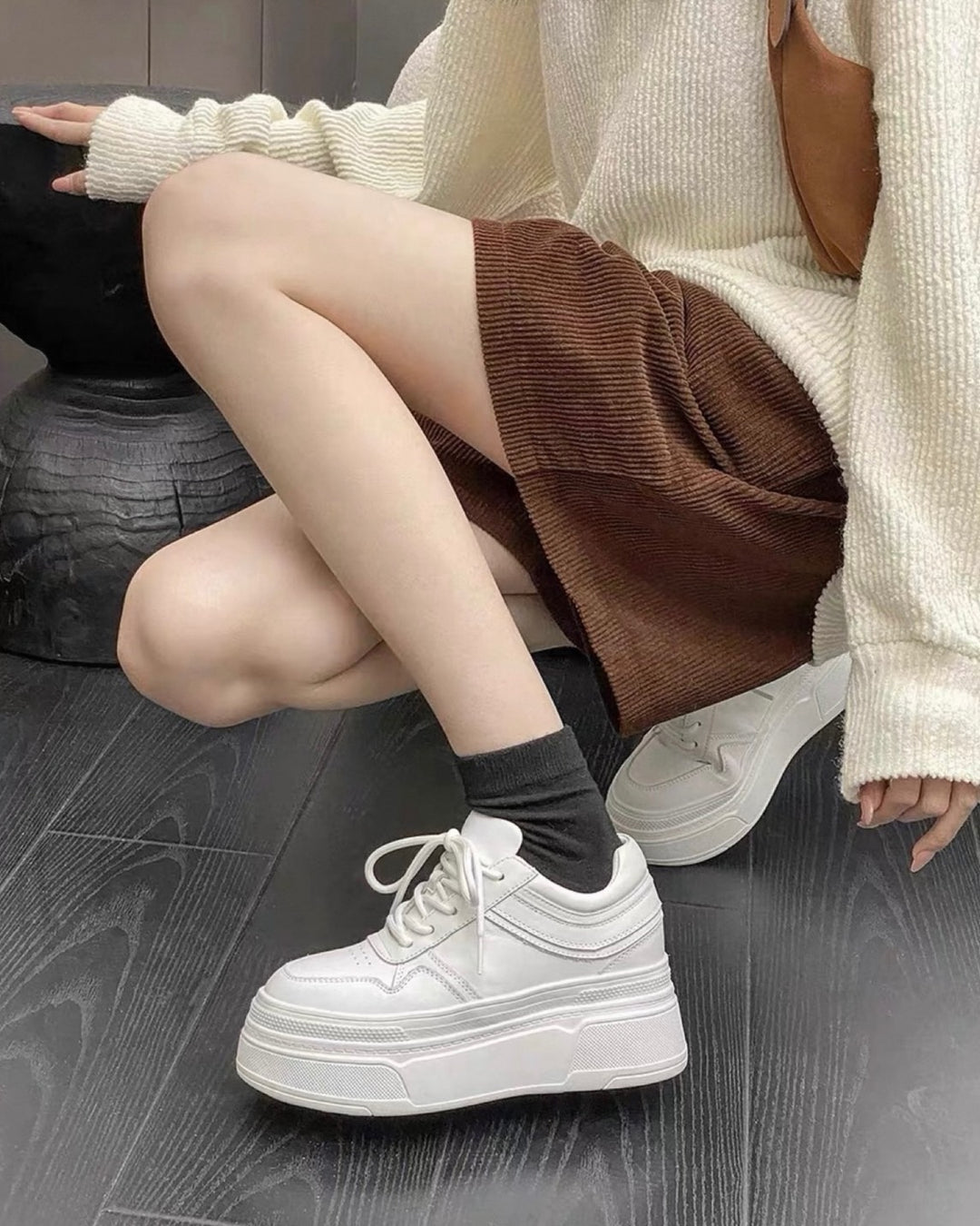 スタイルアップ厚底スニーカー