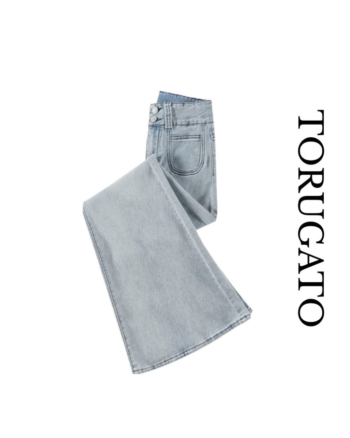 ハイウエストフレアデニム