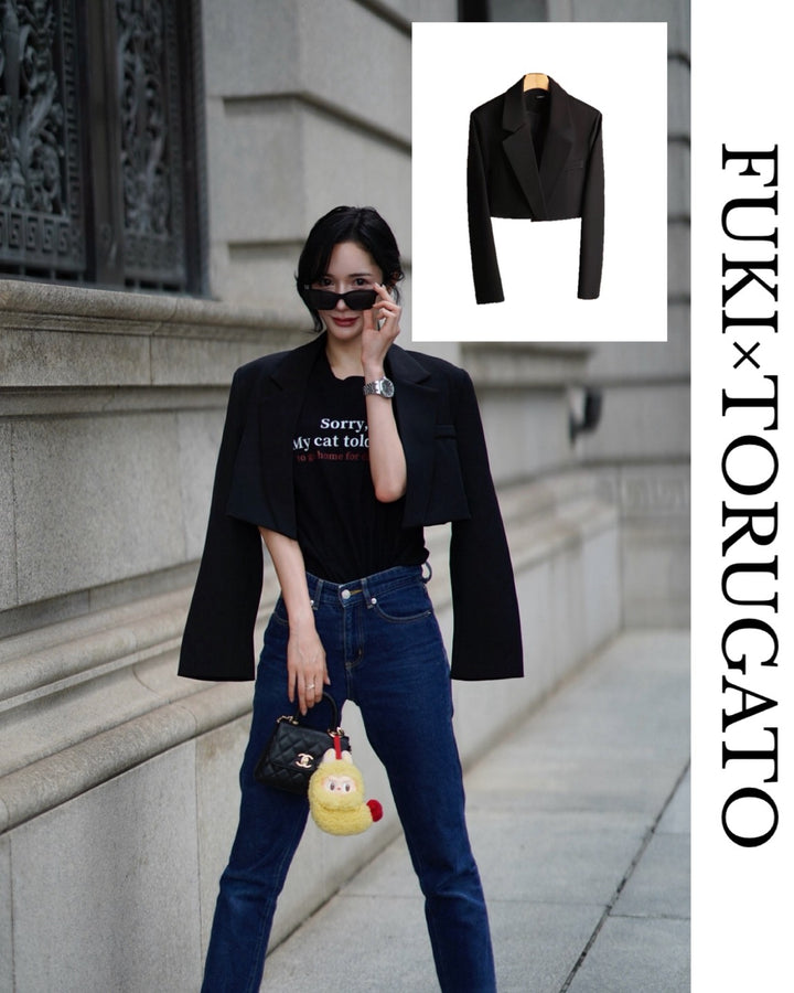 クロップドショートジャケット