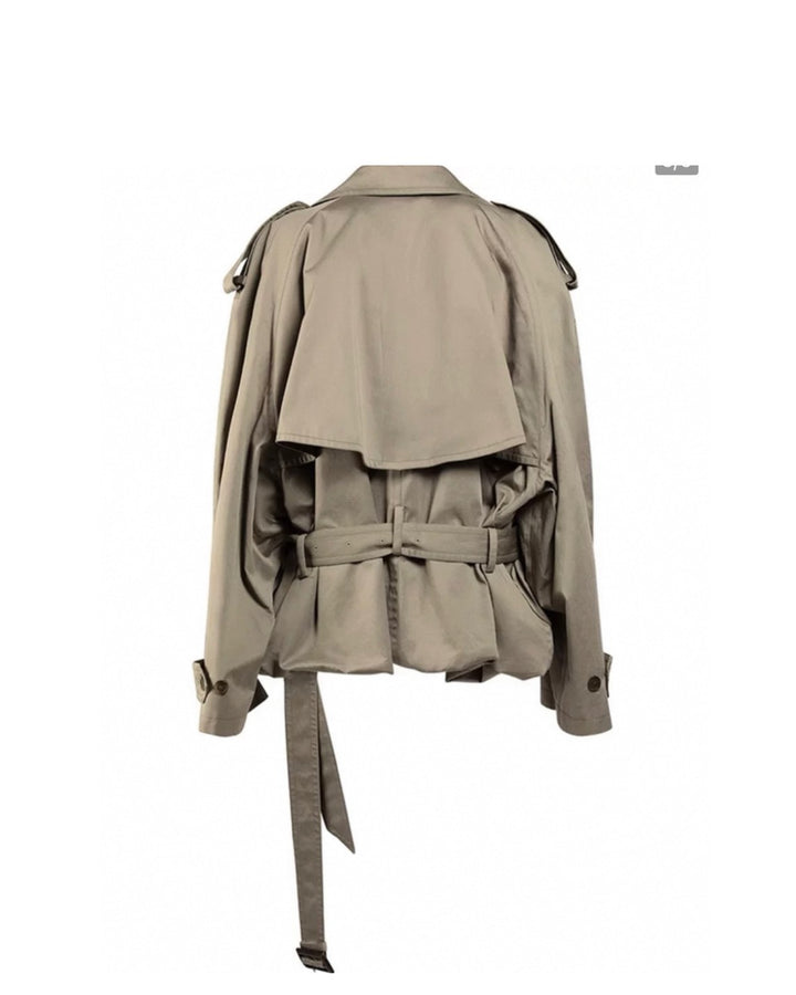 ボリュームスリーブショートトレンチコート