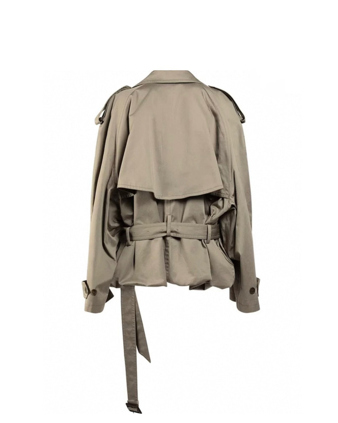 ボリュームスリーブショートトレンチコート