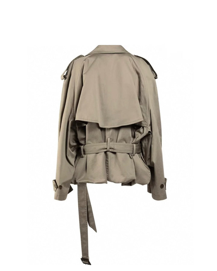 ボリュームスリーブショートトレンチコート