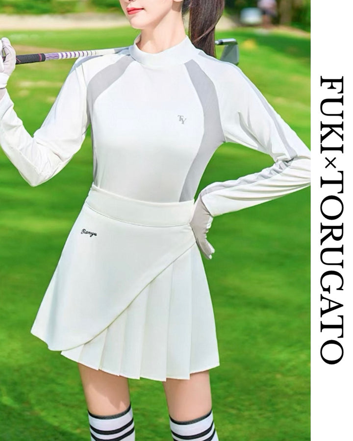 ラインストレッチゴルフトップス