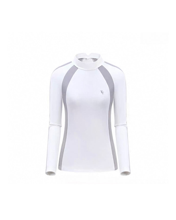 ラインストレッチゴルフトップス