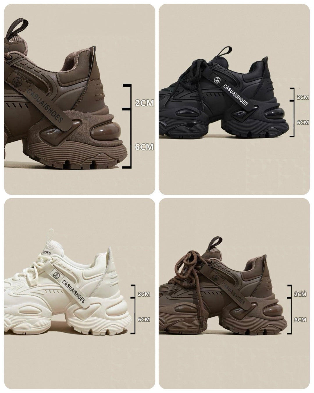 ハイテクダッド厚底スニーカー