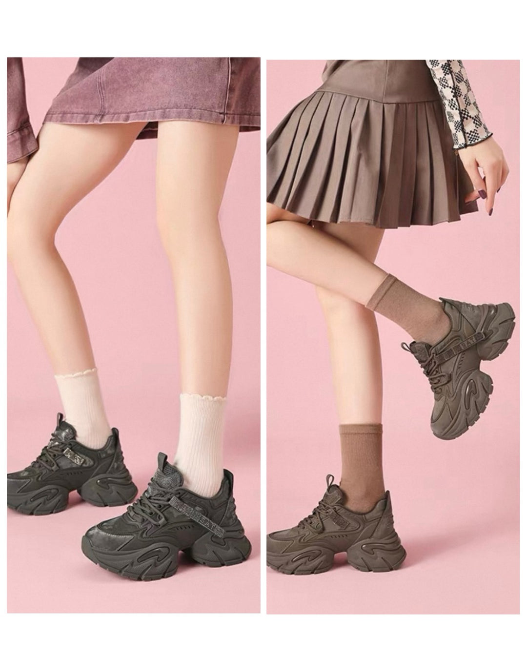 ハイテクダッド厚底スニーカー