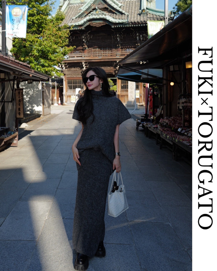 フラッフィーコクーンニットセットアップ