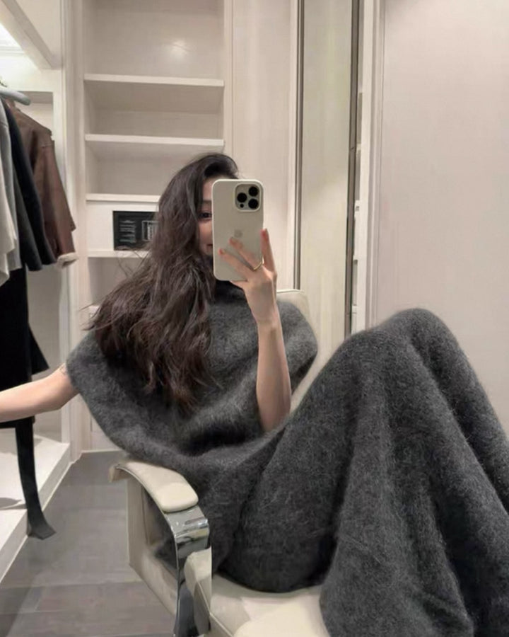 フラッフィーコクーンニットセットアップ