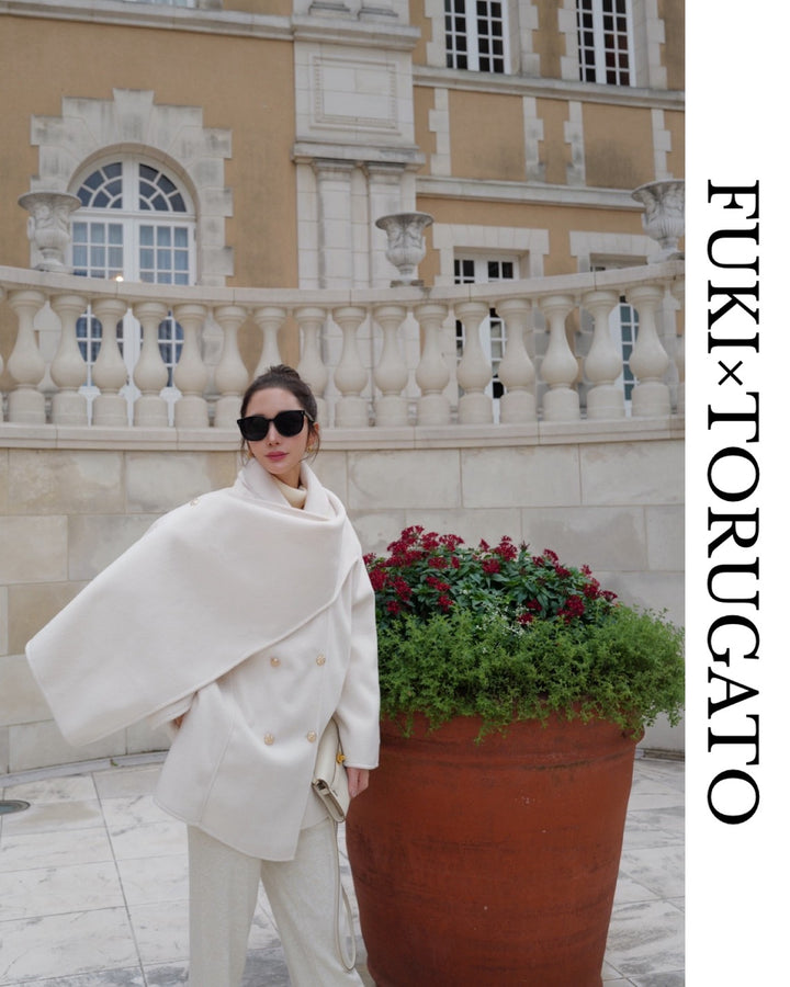 ノーブルラップケープコート