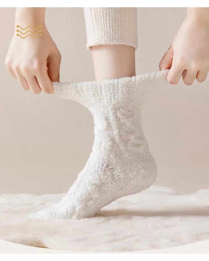 【即日発送】ふわとろ極暖ケーブルソックス