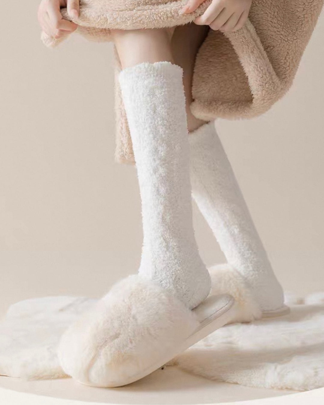 【即日発送】ふわとろ極暖ケーブルソックス