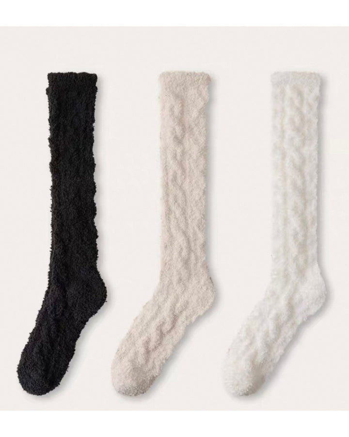 【即日発送】ふわとろ極暖ケーブルソックス