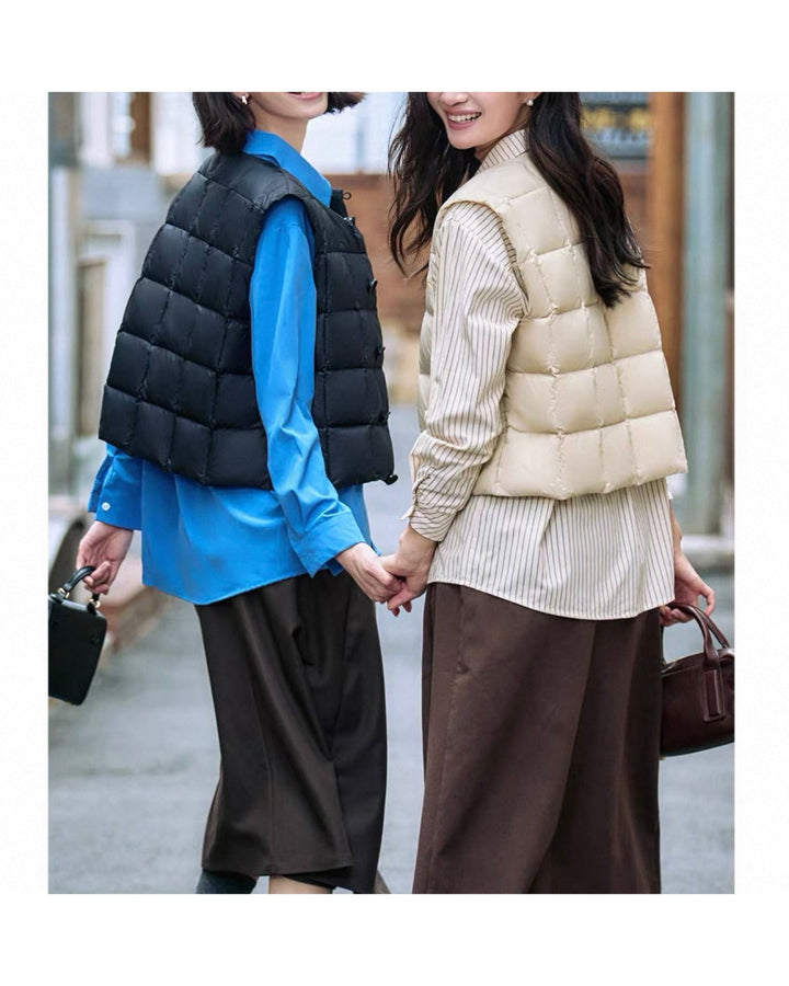 キルテッドインナーダウンベスト