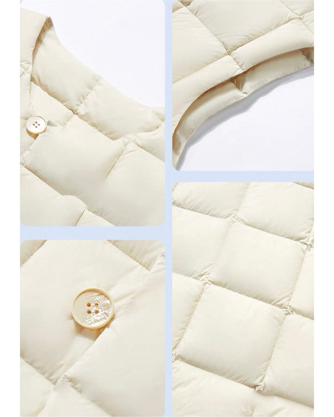 キルテッドインナーダウンベスト