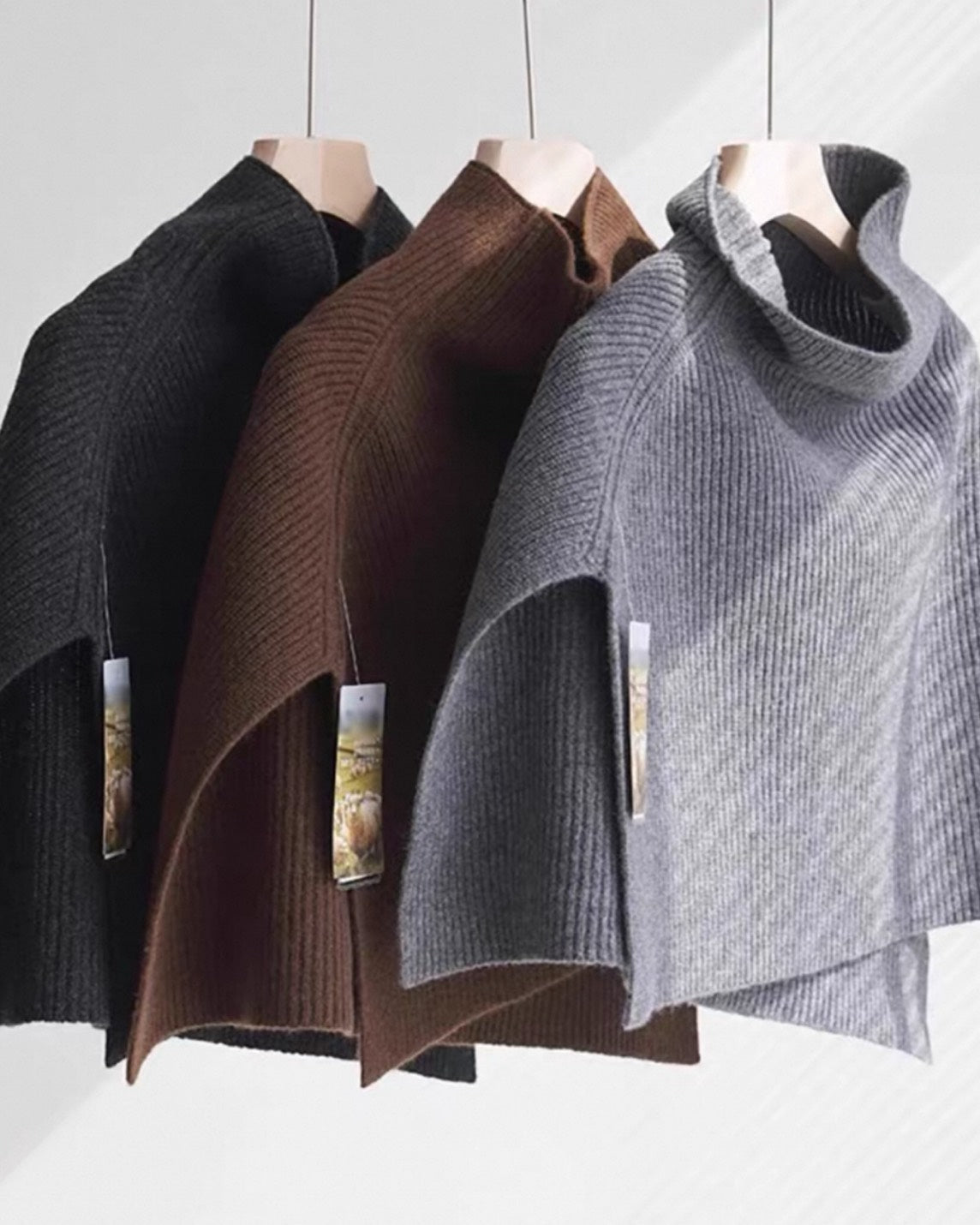 AP STUDIO ベージュ リブニットケープ　 フリーサイズ　完売品 即日発送】ケープリブニット – TORUGATO