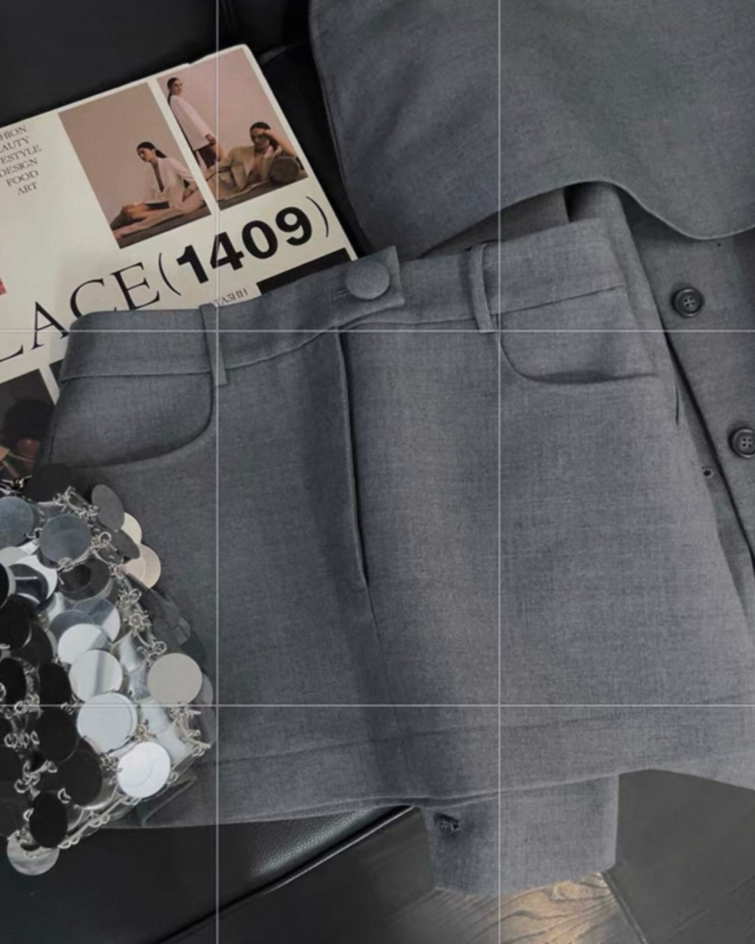 ケープショルダージャケットセットアップ