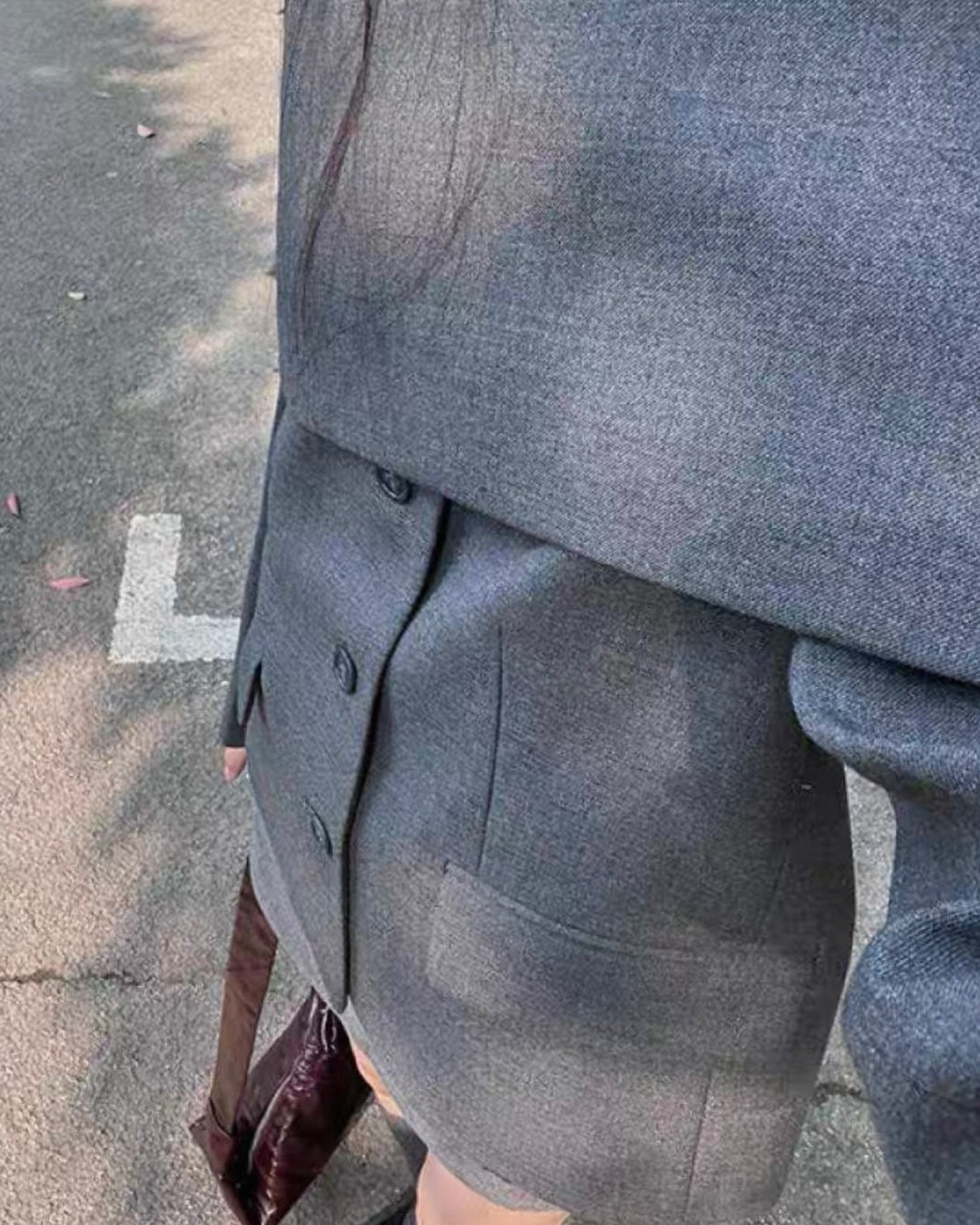 ケープショルダージャケットセットアップ