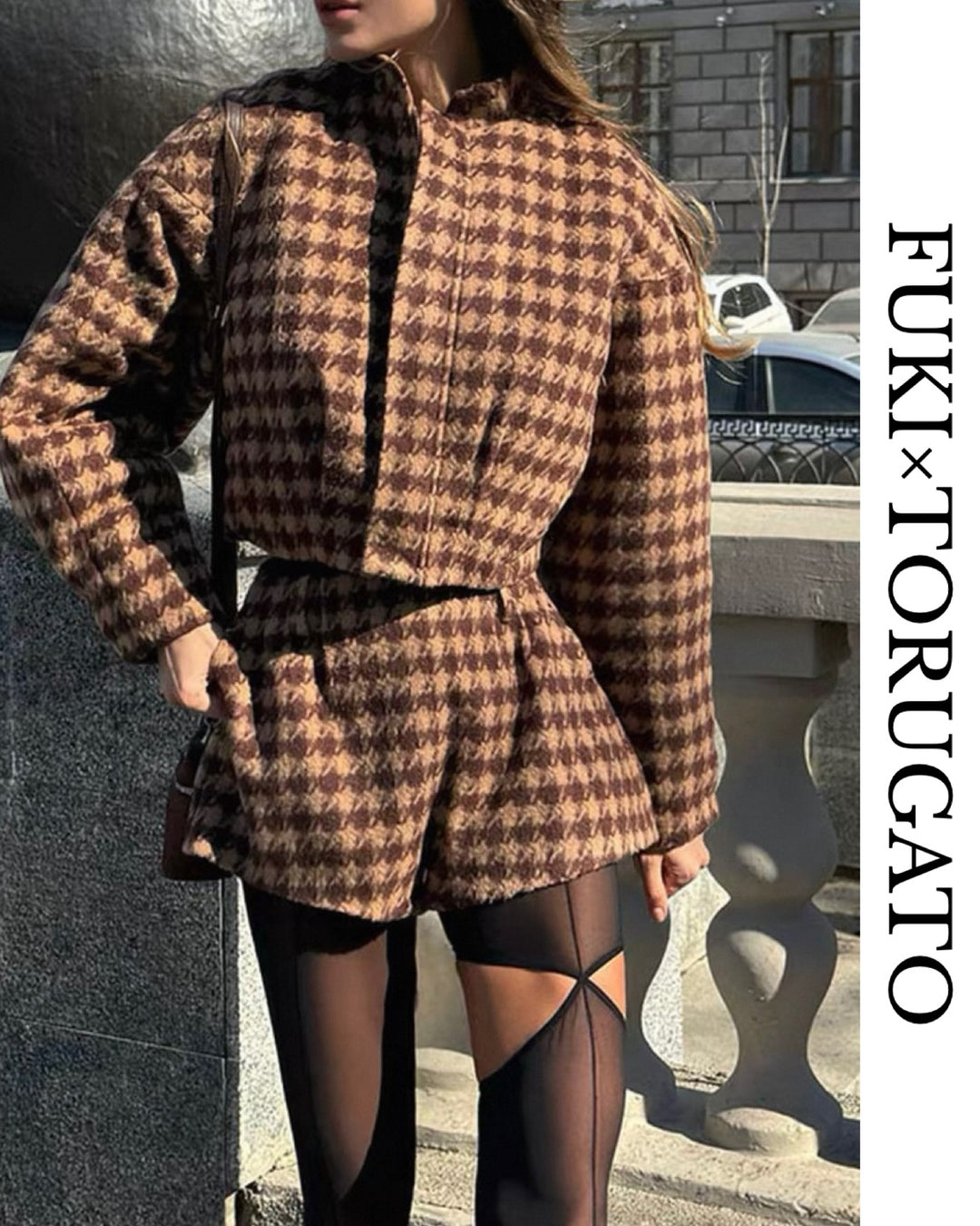 ハウンドトゥースセットアップ