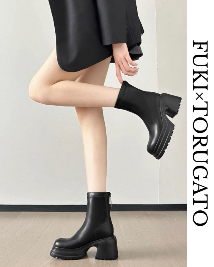 アーチソールショートブーツ