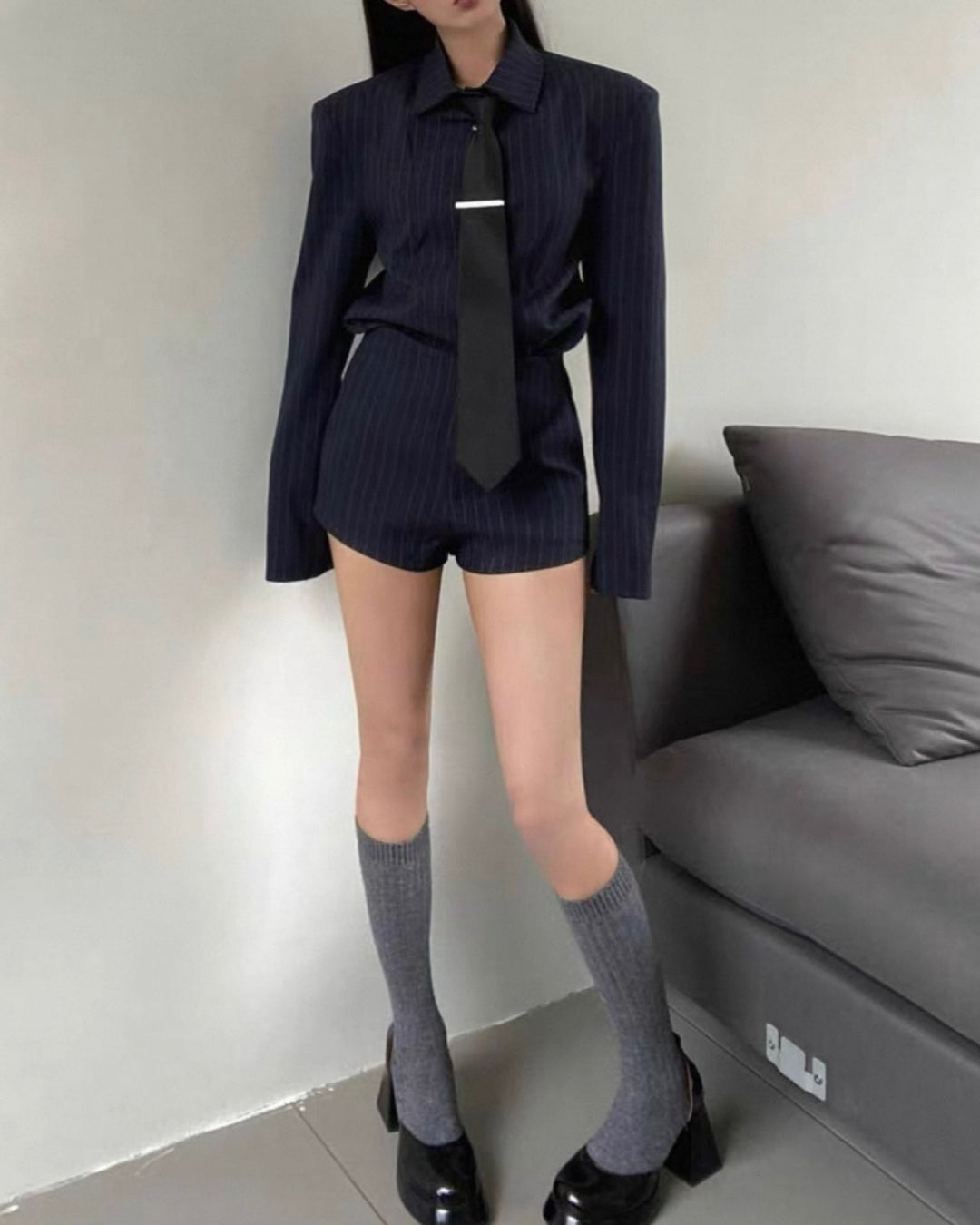 ピンストライプモダンセットアップ