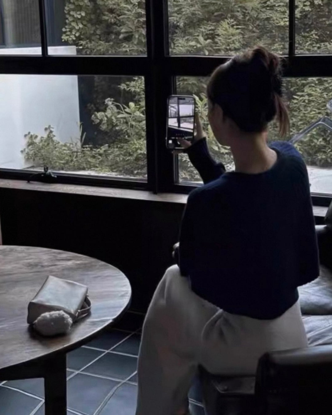 ケープレイヤードリブニット