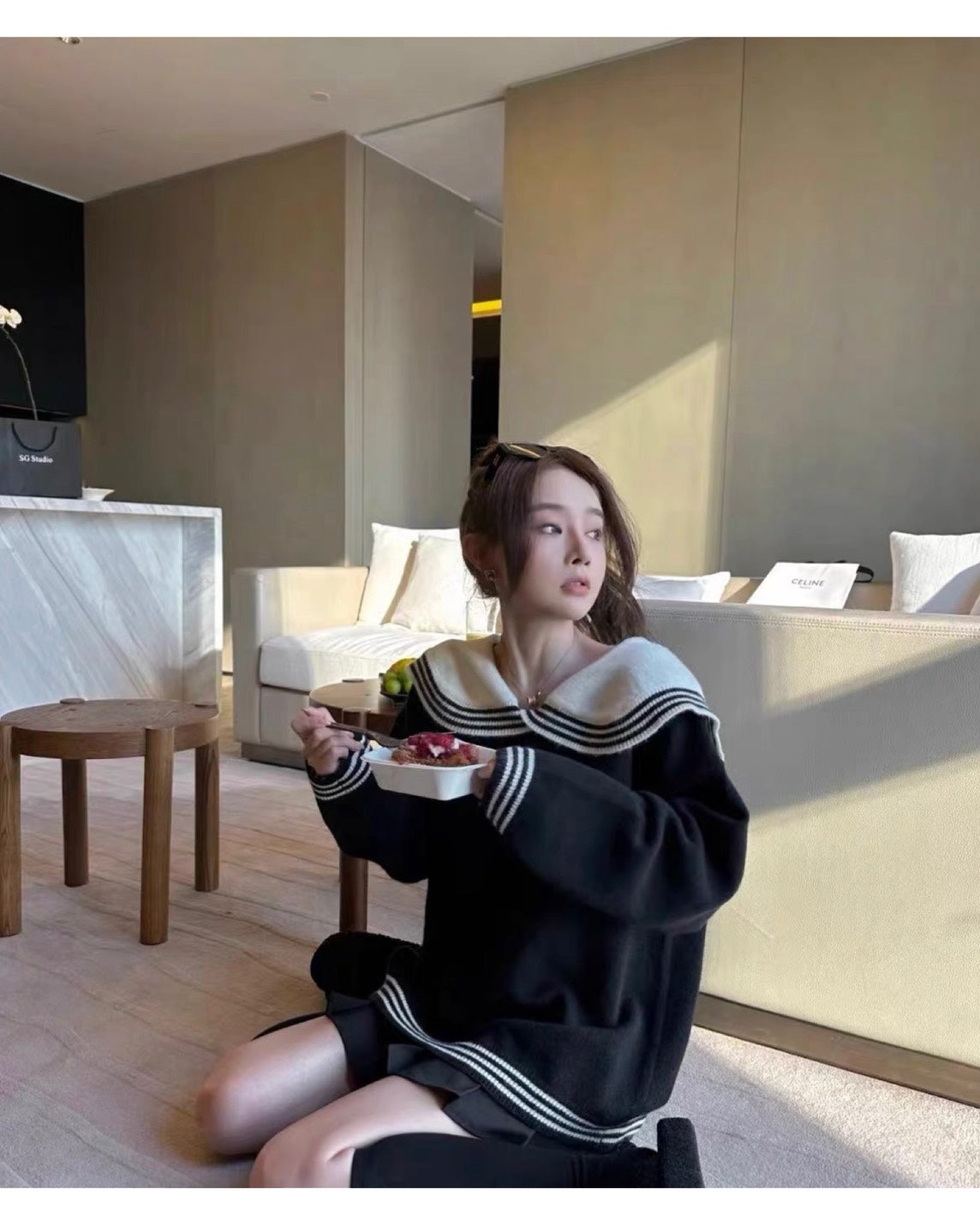 セーラーカラーニットトップス – TORUGATO