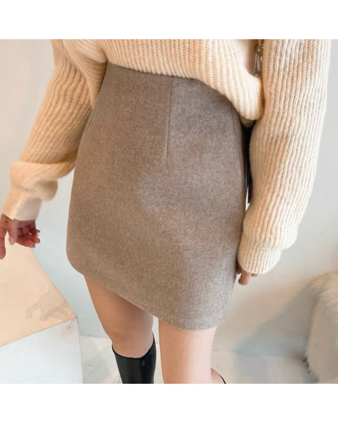 ウエストシェイプミニスカート