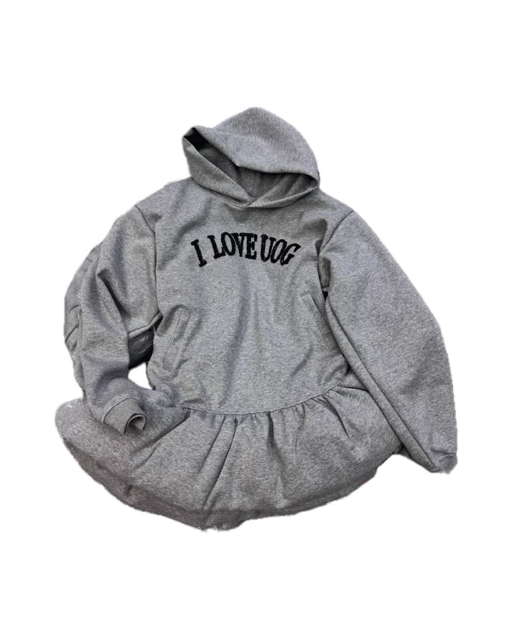 バルーンヘムフーディワンピース