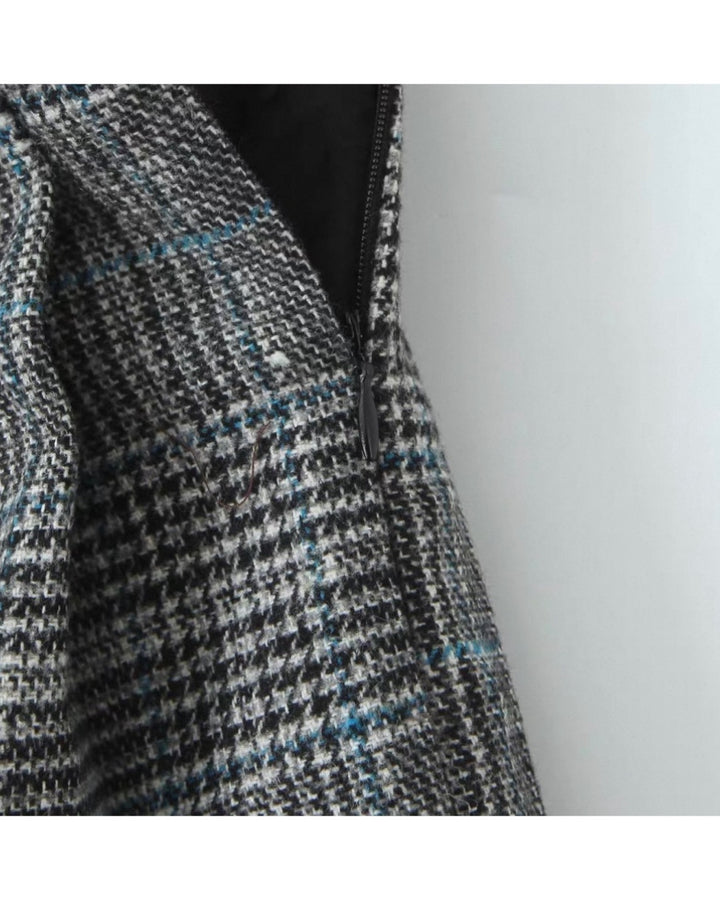 グレンチェックプリーツスカート