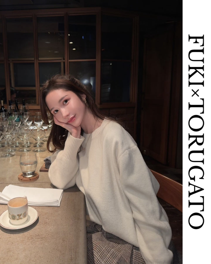 ソフトボリュームオーバーニット