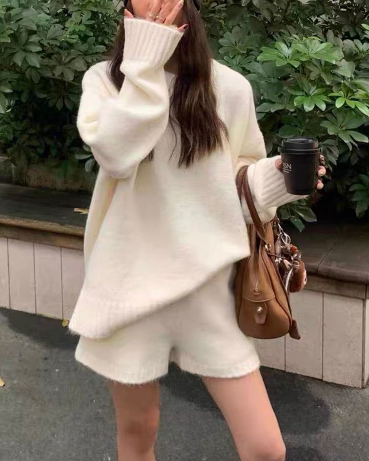 ソフトボリュームオーバーニット