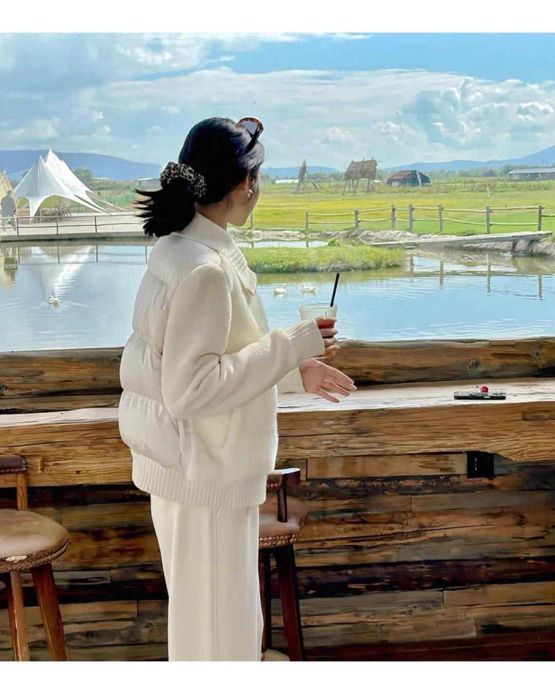 エコファードッキングニットブルゾン