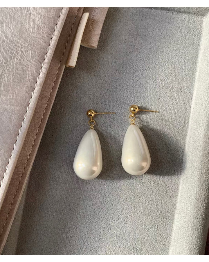 ドロップパールボールピアス