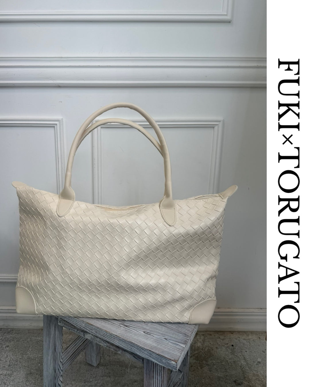 イントレチャートボストントートバッグ