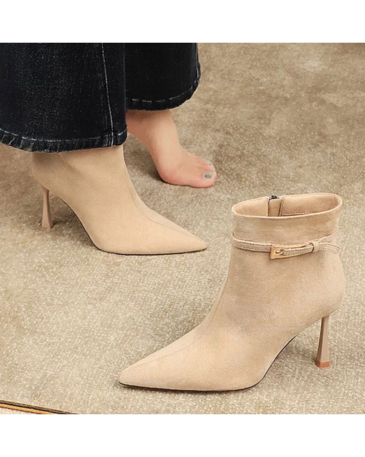 ベルトスウェ―ドショートブーツ