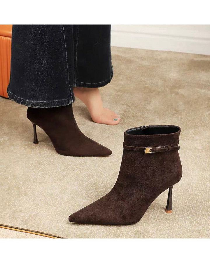 ベルトスウェ―ドショートブーツ