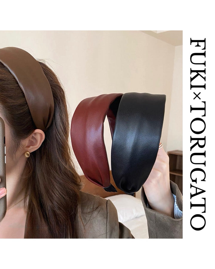 エコレザーボリュームカチューシャ