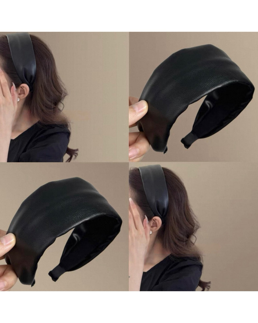 エコレザーボリュームカチューシャ