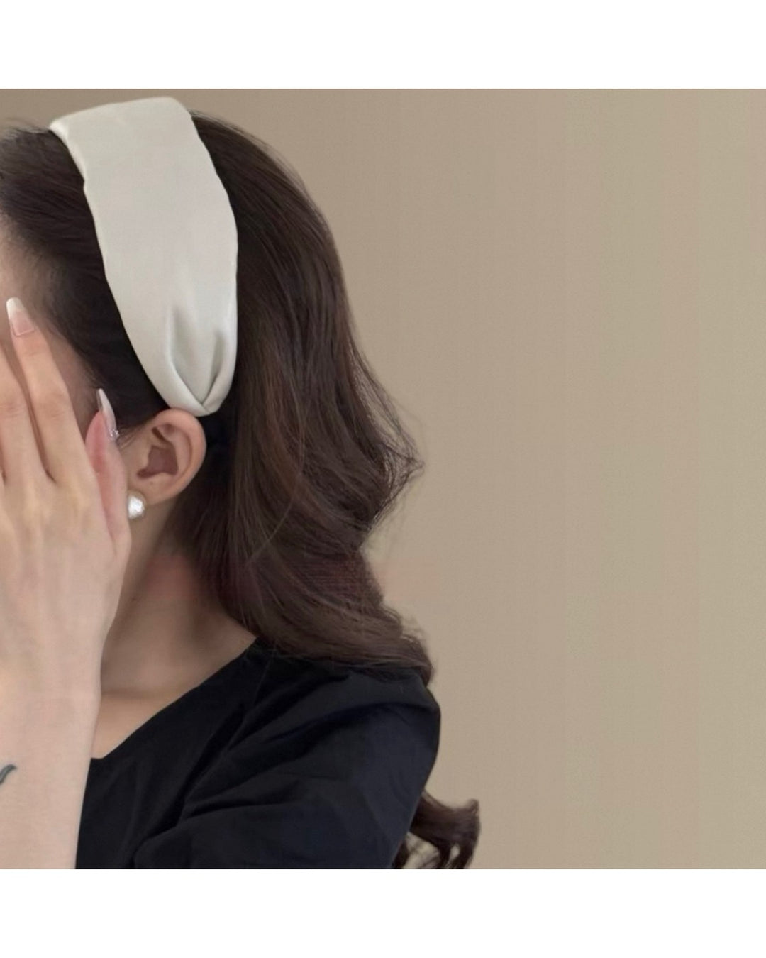 エコレザーボリュームカチューシャ