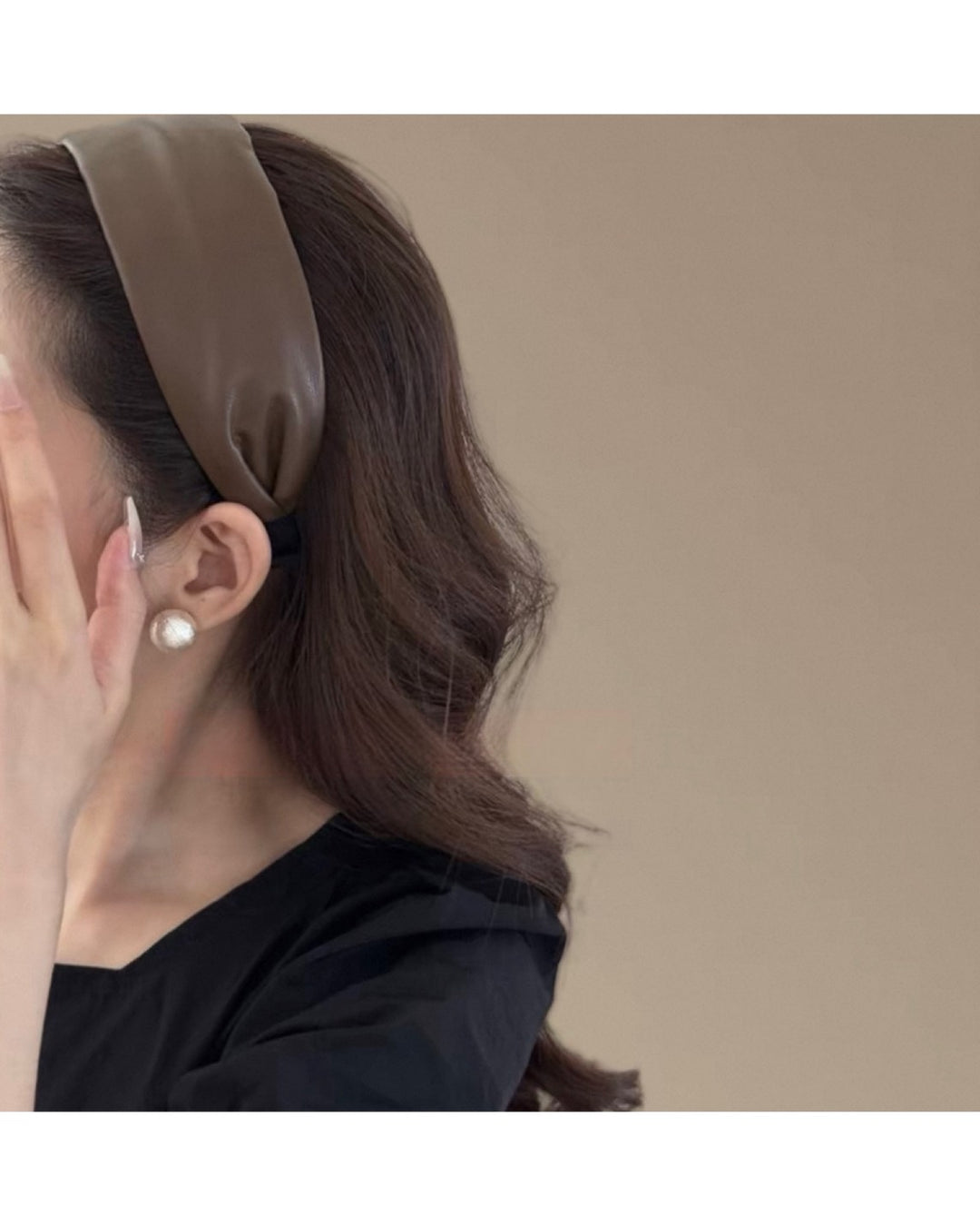 エコレザーボリュームカチューシャ