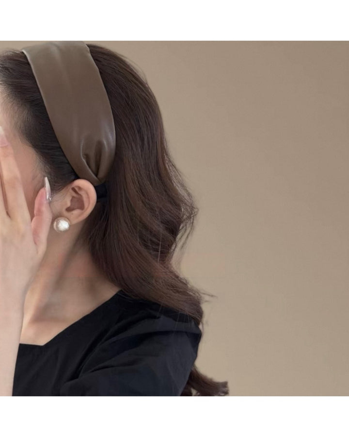 エコレザーボリュームカチューシャ