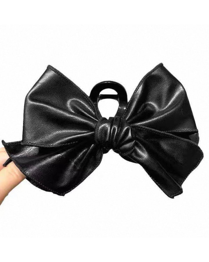 エコレザービッグリボンクリップ