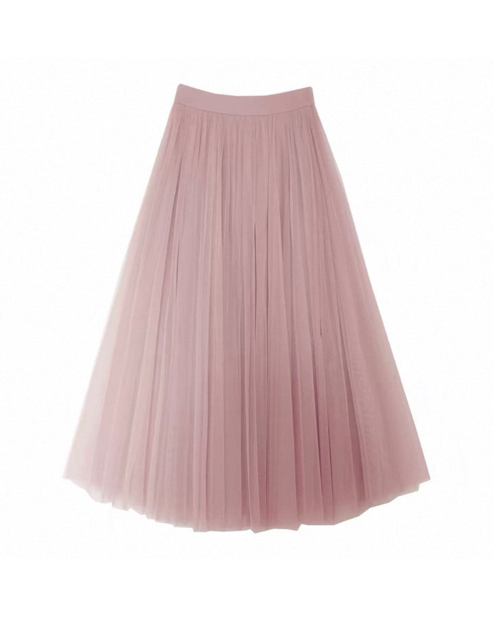 【ブラック即日発送】チュールボリュームロングスカート