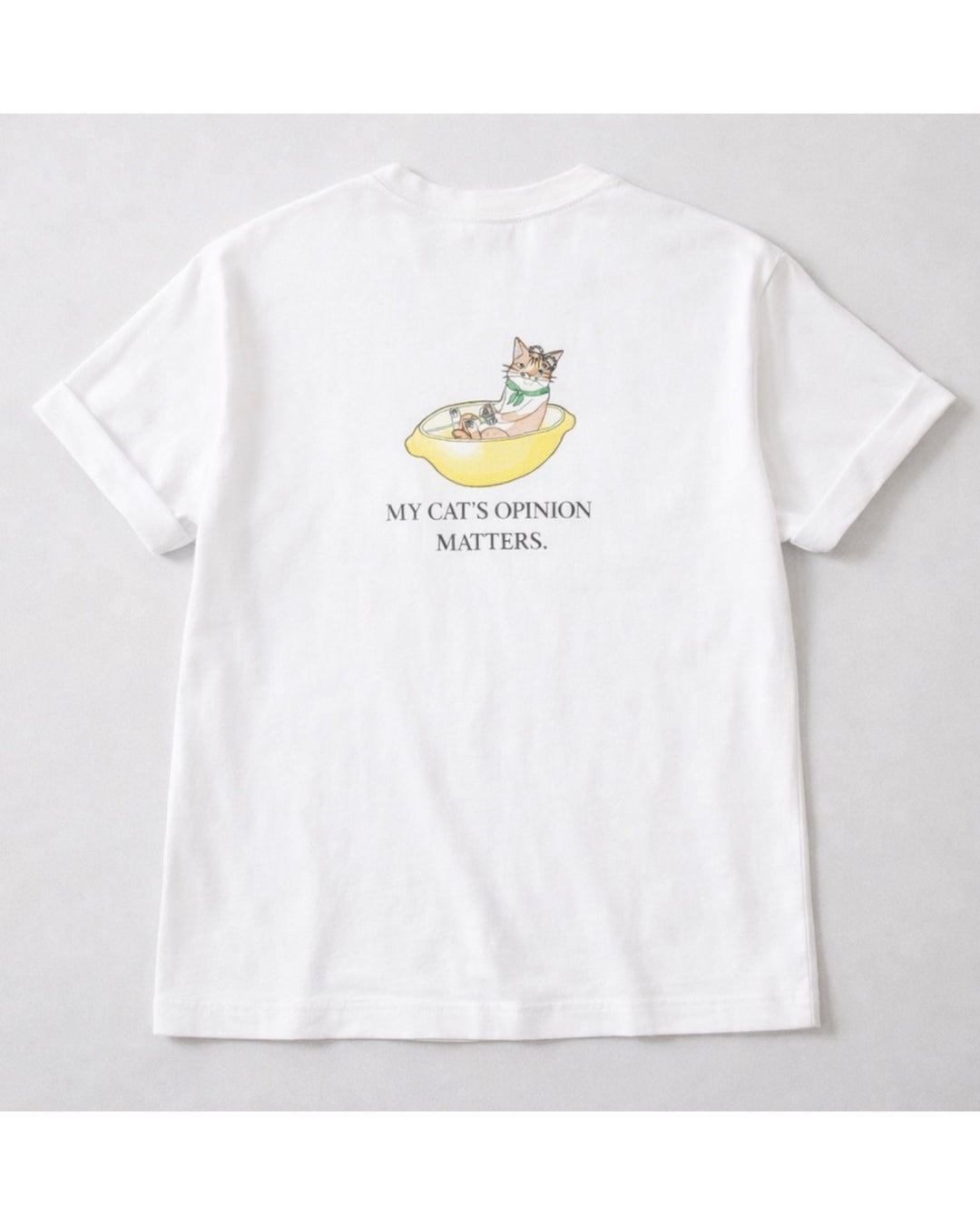【即日発送】Cat Bath Back Print Tee