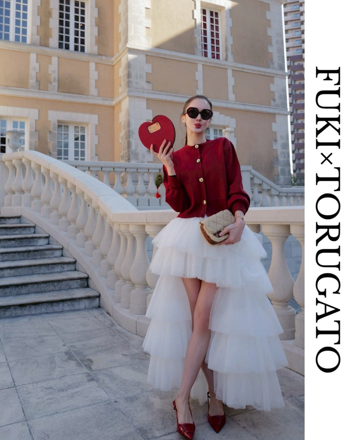 パリレイヤードチュールスカート