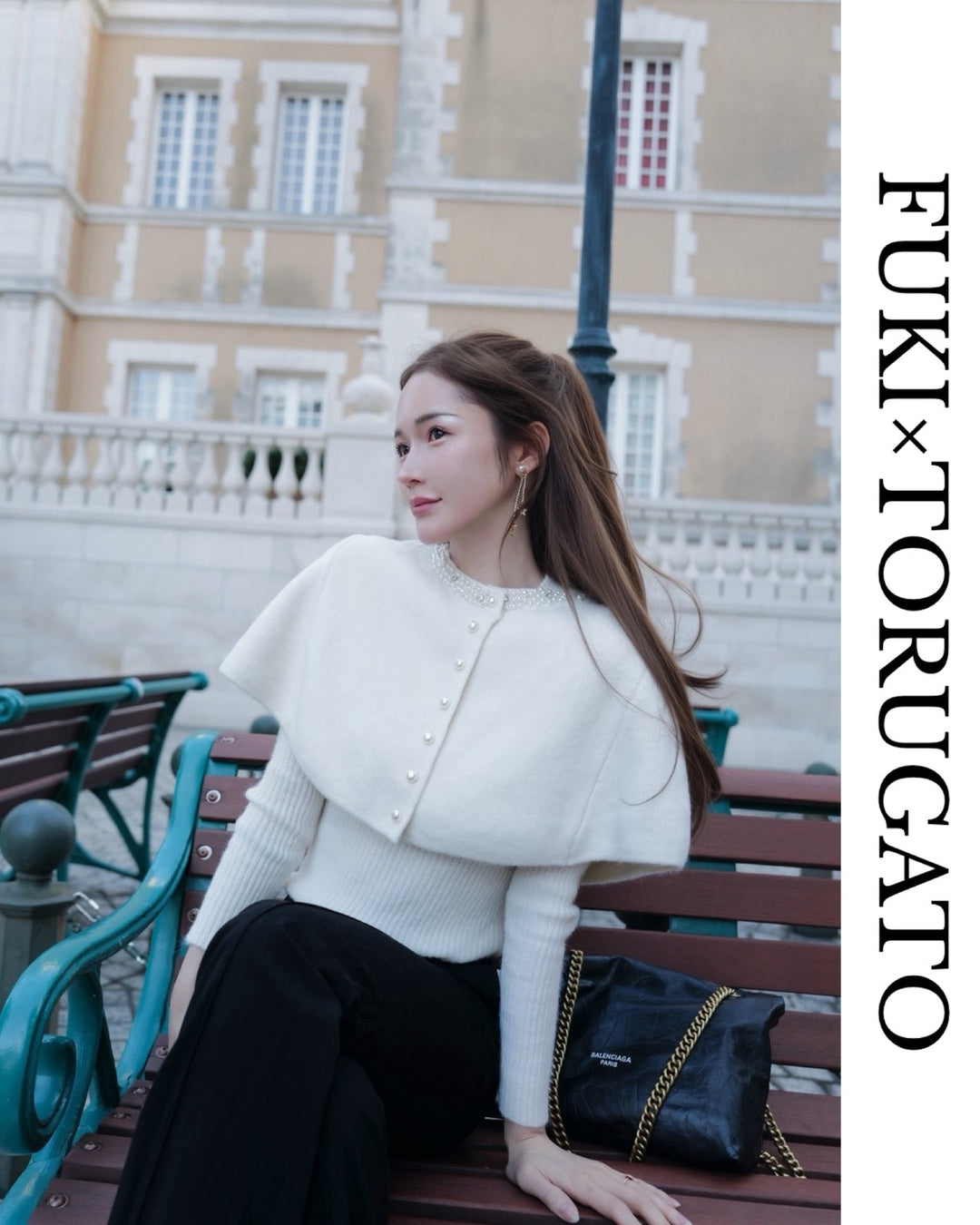 パールケープニットトップス